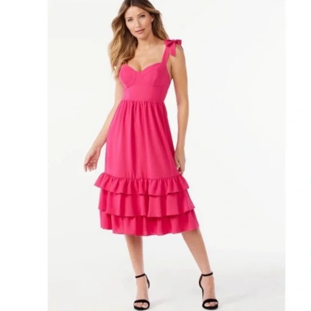 Hot Pink Sundress size XL new wo tags